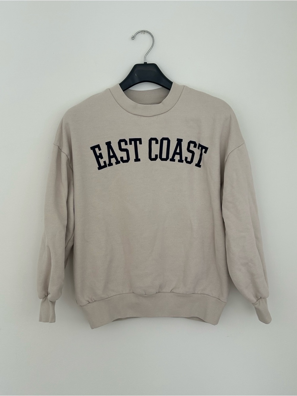 OAK + FORT Beige Crewneck Sweatshirt XS